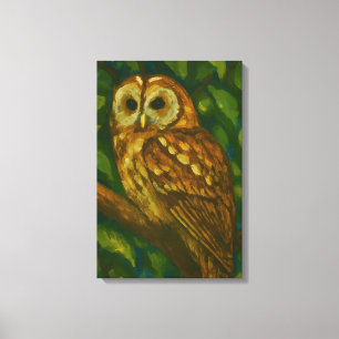 Impressão Em Tela Woodland Watcher - Arte Realista