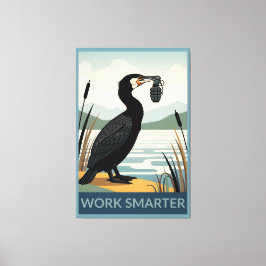 Impressão Em Tela Work smarter poster