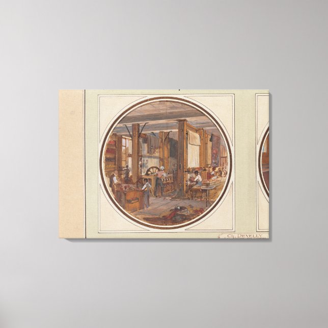 Impressão Em Tela Workshop Gobelins, 1840 (Frente)