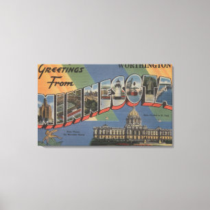 Impressão Em Tela Worthington, Minnesota - grandes cenas da letra