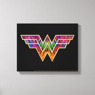 Impressão Em Tela WW84 Wonder Woman Kaleidoscope Logo
