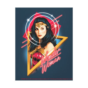 Impressão Em Tela WW84   Wonder Woman Retrowave Character Badge
