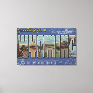 Impressão Em Tela Wyoming (último do oeste velho)