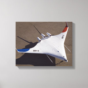 Impressão Em Tela X-48B misturou o veículo aéreo desvirilizado cor