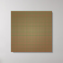 Impressão Em Tela Xadrez de Natal Festiva