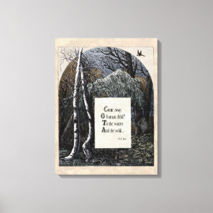 Impressão Em Tela Yeats "canvas de arte do Victorian da criança