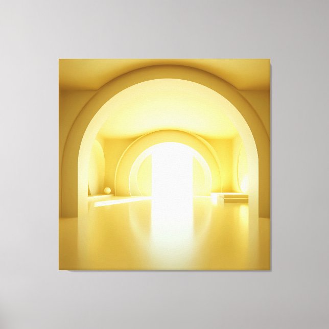 Impressão Em Tela Yellow Arch Portal (Frente)
