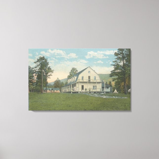 Impressão Em Tela Yellowstone, Vista de Piney Inn (Frente)