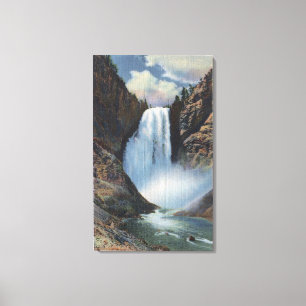 Impressão Em Tela Yellowstone, WYLower cai de baixo da vista