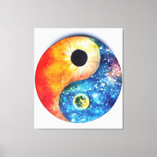 Impressão Em Tela Yin-Yang