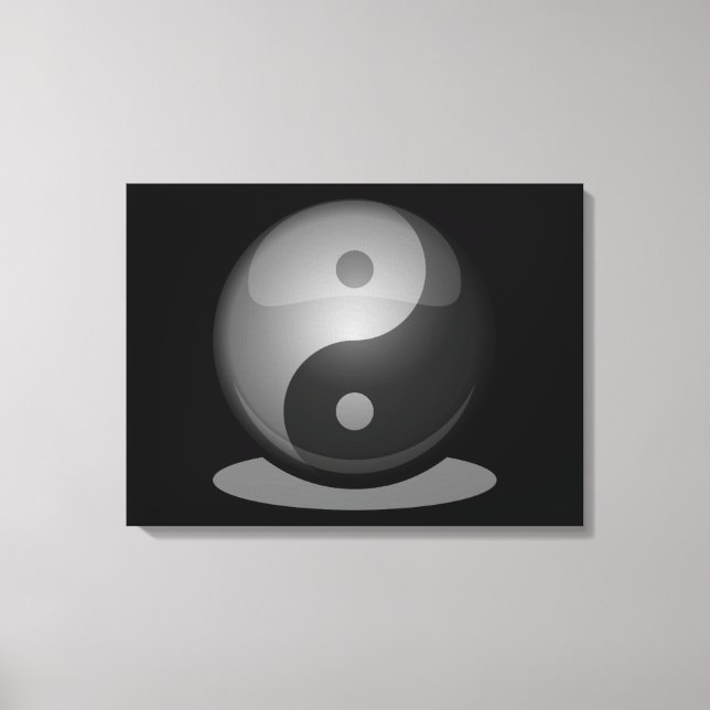 Impressão Em Tela Yin yang (Frente)