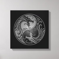 Yin Yang Dragon, cinza e preto