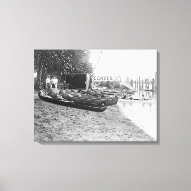 Impressão Em Tela Yocum Canoe House, Arlington Beach Park (Frente)