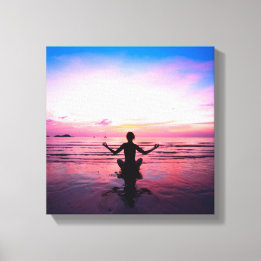 Impressão Em Tela yogi a rosa, yoga chakra, chakras cardíacas, curan