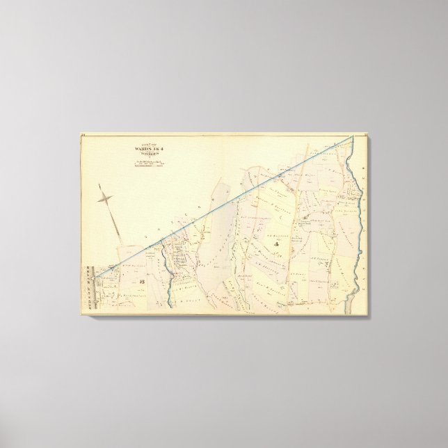 Impressão Em Tela Yonkers enfermarias 3-4, Nova Iorque 2 (Frente)