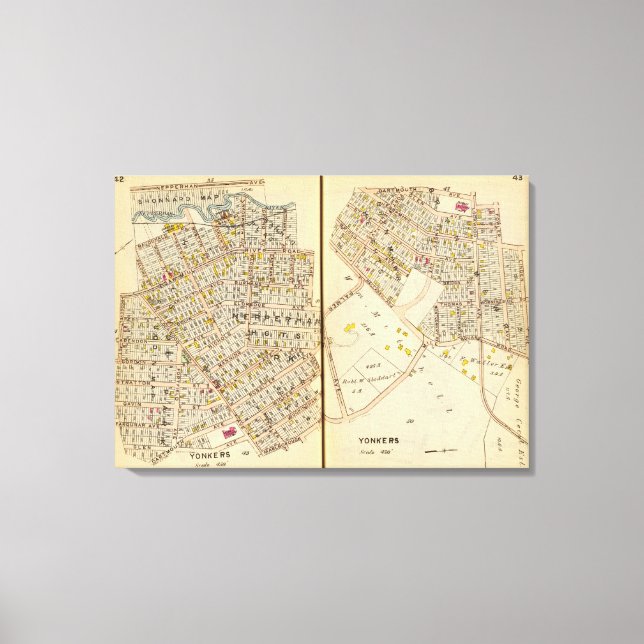 Impressão Em Tela Yonkers, Nova Iorque 14 (Frente)