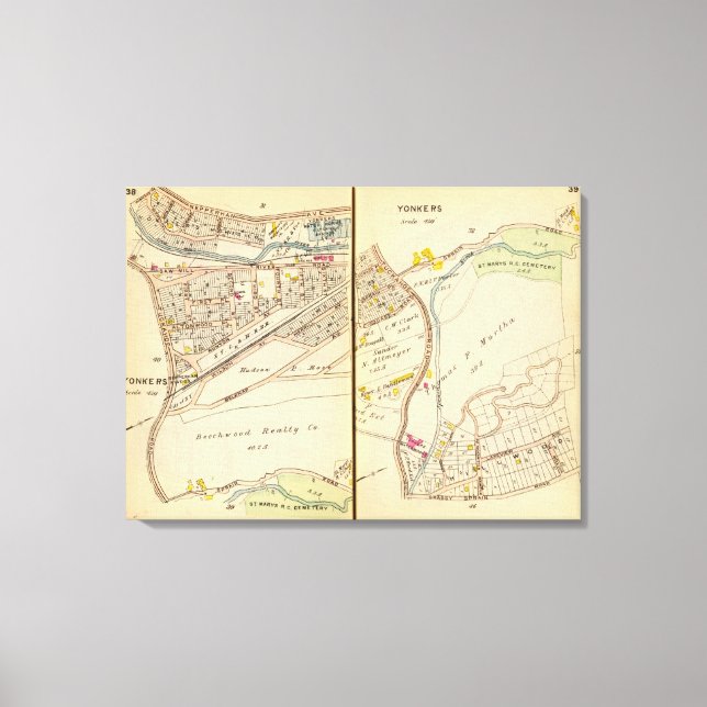 Impressão Em Tela Yonkers, Nova Iorque 6 (Frente)