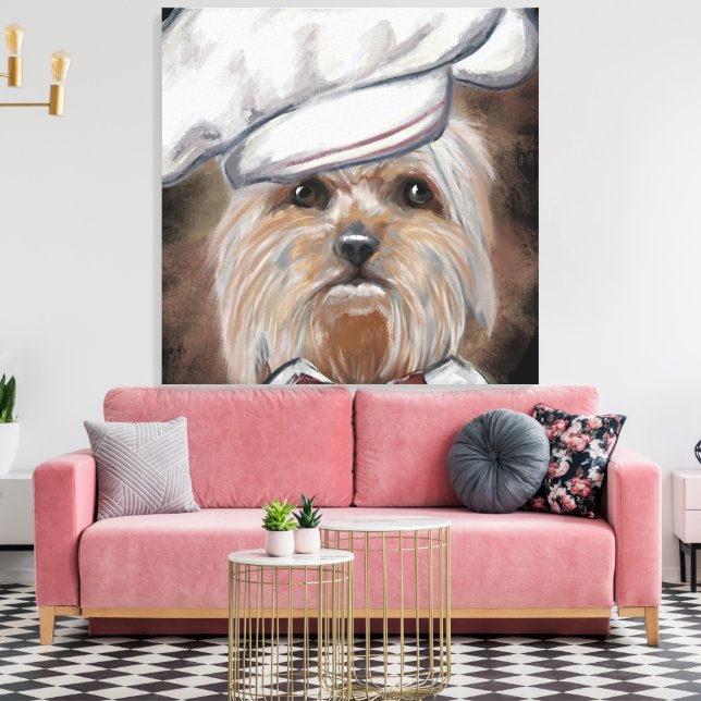 Impressão Em Tela Yorkie (Insitu(Sala de estar))