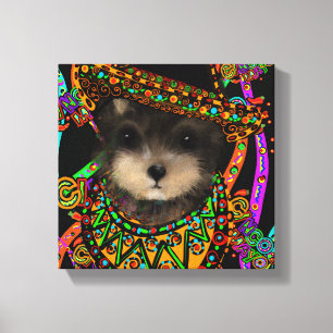 Impressão Em Tela Yorkie Poo