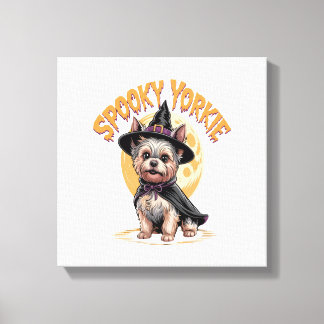 Impressão Em Tela Yorkshire Terrier Halloween