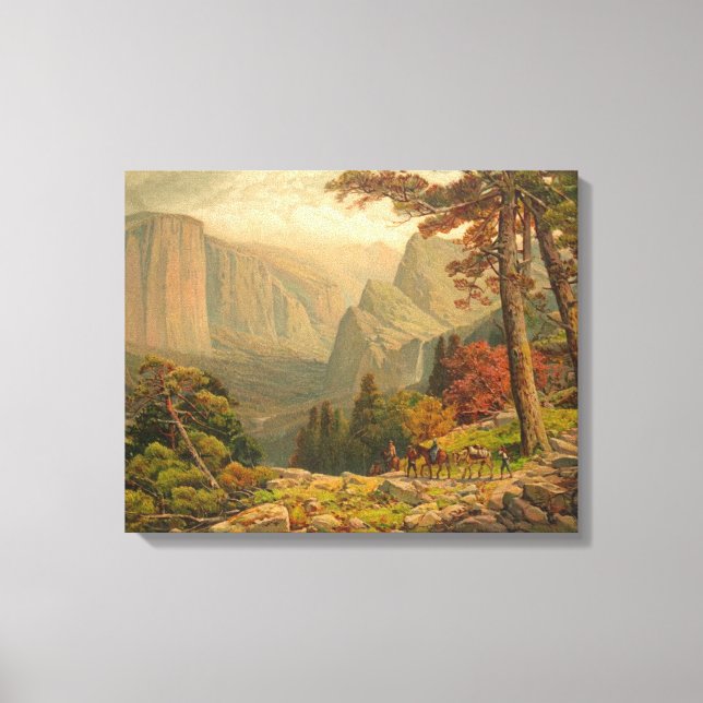 Impressão Em Tela Yosemite Valley California 1887 (Frente)