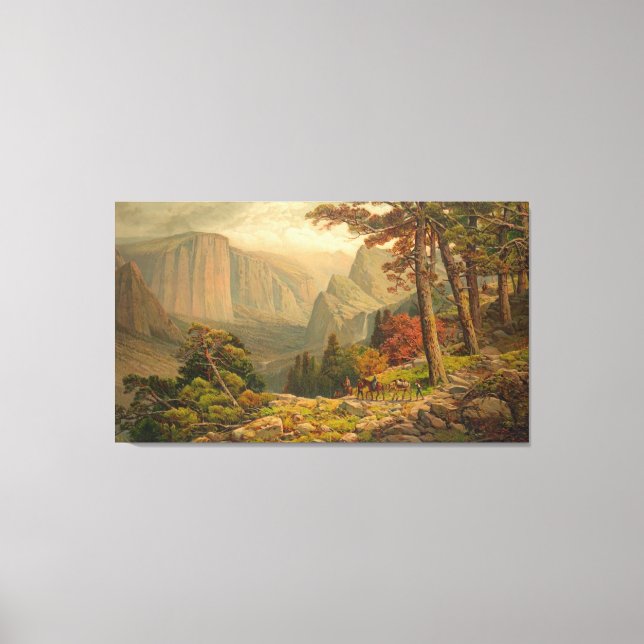 Impressão Em Tela Yosemite Valley California 1887 (Frente)
