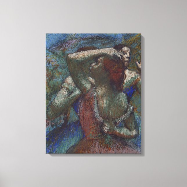 Impressão Em Tela Young Balé Dancers (Ballerinas) (por Edgar Degas) (Frente)