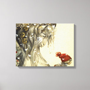 Impressão Em Tela Yule Goat John Bauer