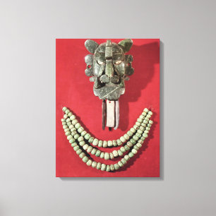 Impressão Em Tela Zapotec retrata a forma de máscara que representa