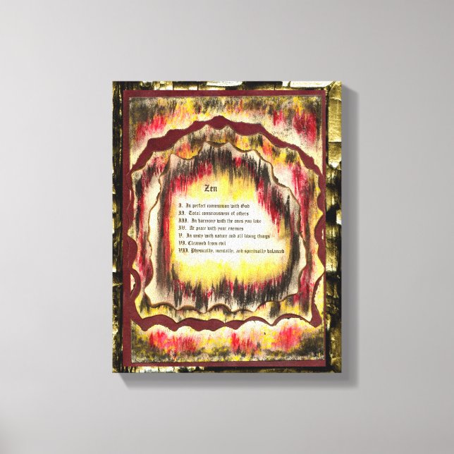 Impressão Em Tela Zen (Frente)