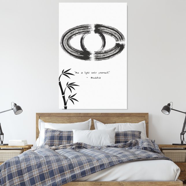 Impressão Em Tela Zen Citação: Sabedoria e Meditação (Insitu(Quarto))