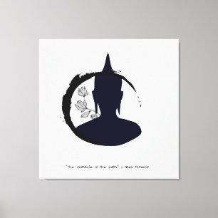 Impressão Em Tela Zen Citação: Sabedoria e Meditação
