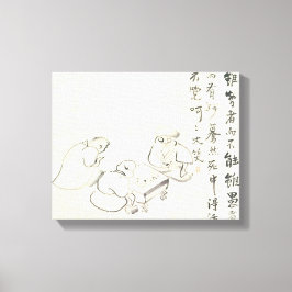 Impressão Em Tela Zen Classics - Gibon Sengai - Goose & Heron