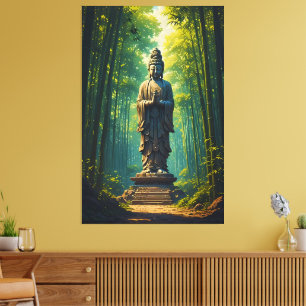 Impressão Em Tela Zen no Bamboo Grove