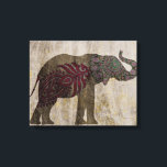 Impressão Em Tela Zen Tribal Elephant<br><div class="desc">Elefante Asiático Tribal Zen. Sharon Chandler. ID da imagem: 152931GG.</div>