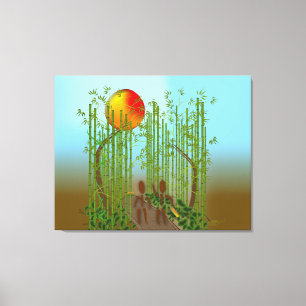 Impressão Em Tela Zinglees ~ Bambu