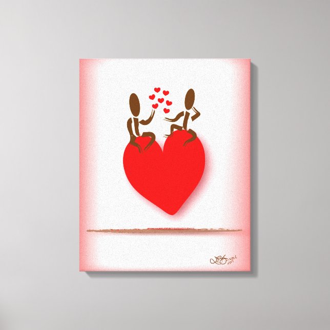 Impressão Em Tela Zinglees~Flutuando no Amor (Frente)