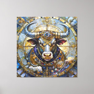 Impressão Em Tela Zodiac - Taurus The Bull