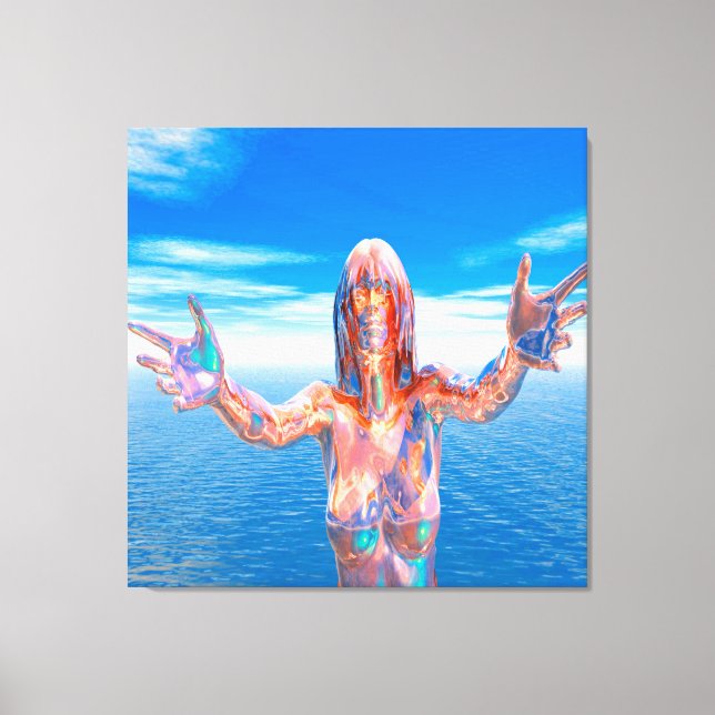 Impressão Em Tela Zombie (Frente)