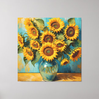 Impressão Em Tela Zomerse Zonnebloemen
