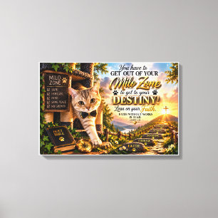 Impressão Em Tela Zona Milo para Fé Cristã Inspiradora Destino