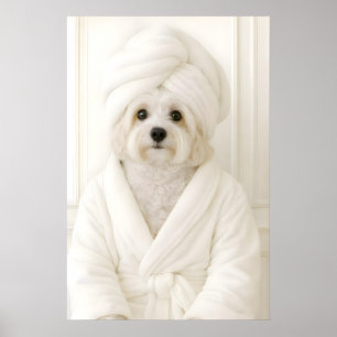 Impressão Engraçada de Banheiro Havanese, Havanese