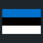 Impressão enquadrado com bandeira da Estônia<br><div class="desc">Celebre o orgulho nacional em estilo eterno com este elegante impressão com a bandeira da Estônia! Concebida para fazer uma declaração ousada e significativa, esta trabalho de arte apresenta o icônico tricolor do azul, do preto e do branco numa impressão limpa e de alta resolução que homenageia a história e...</div>