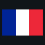 Impressão enquadrado com bandeira da França<br><div class="desc">Elegant enquadrou a impressão com a bandeira da França.</div>