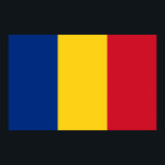 Impressão enquadrado com bandeira da Romênia<br><div class="desc">Elegant enquadrou a impressão com a bandeira da Romênia.</div>