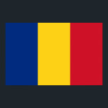 Impressão enquadrado com bandeira da Romênia<br><div class="desc">Elegant enquadrou a impressão com a bandeira da Romênia.</div>