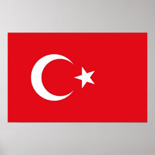 impressão enquadrado com bandeira da Turquia
