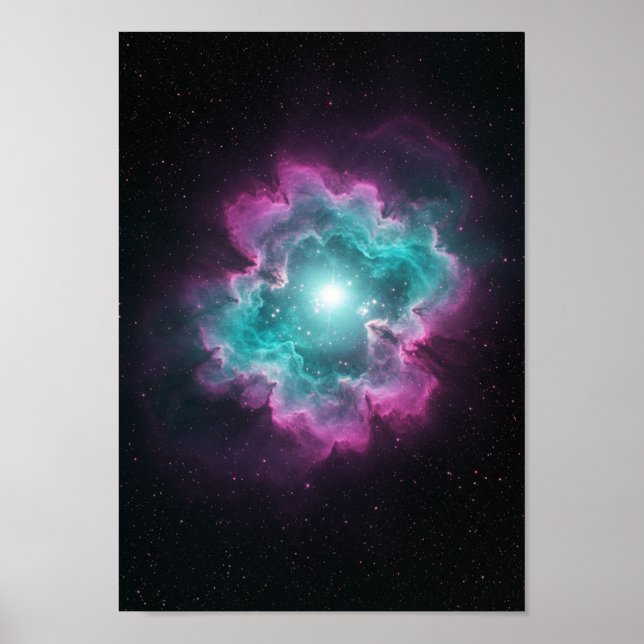 Impressão Espacial de Nebulosa Galáctica (Frente)