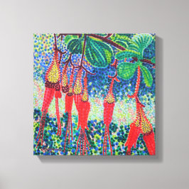 Impressão Esticada do Fuchsiaflower Gooseberry