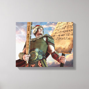Impressão esticado Moroni do capitão canvas